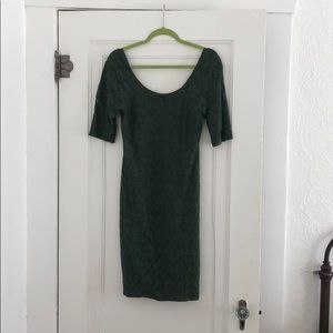 Green lace Banana Republic dress